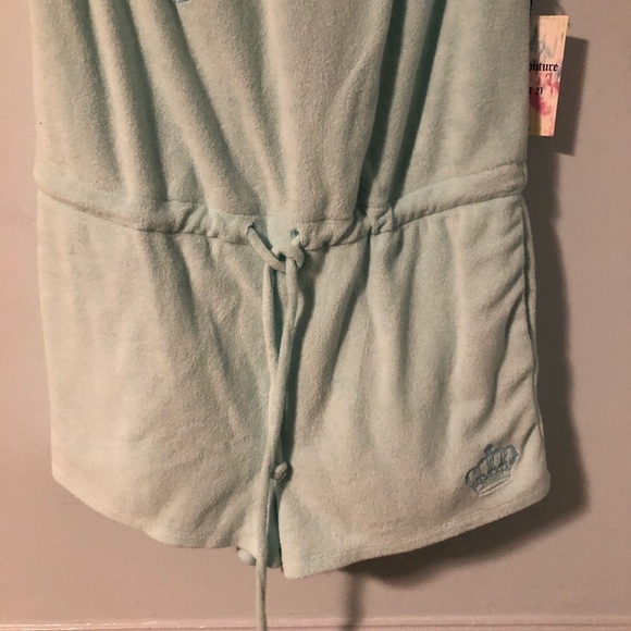 NWT Juicy Couture Mint Green Sleeveless Short Sleeve Romper Size Medium - Picture 8 of 15